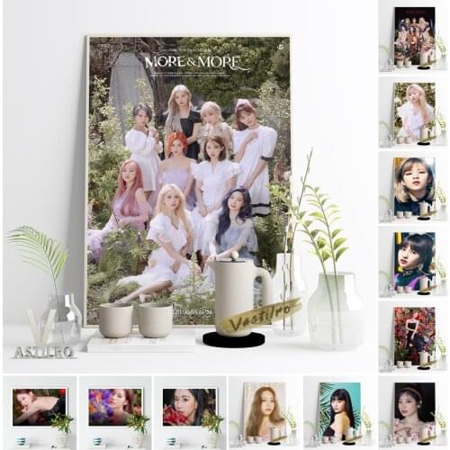 Twice K-Pop Music Group Star Poster Modern Fashion Magazine Album Canvas Painting Flower Girl Art Prints Home Decor Fans Collect