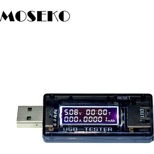 MOSEKO 3 in 1 Electronic Current Voltage Capacity Tester Detector Mobile Power Bank USB Volt Current Meter USB Charger Doctor