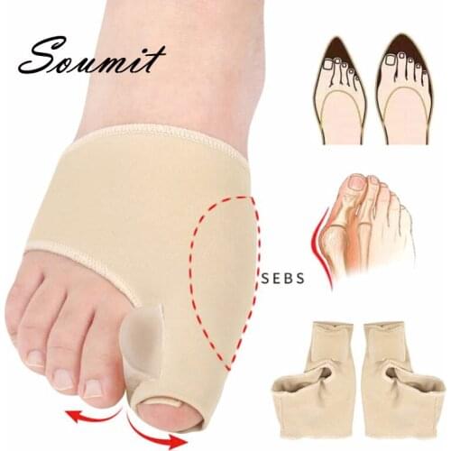 Soumit Toe Separator Hallux Valgus Care Pads For Orthopedic Supplies Adjuster Correction Foot Pain Relieve Sleeve Insert Sock