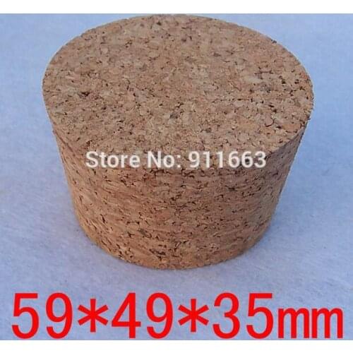 59mm* 49mm* 35mm size, 10pcs/lot! soft cork stopper for glass bottles,stopper,bung,wooden plug etc