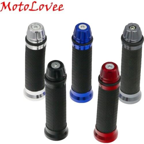 MotoLovee CNC Motorcycle7/8"Handlebar Hand Grips Multiple Color Aluminum Alloy Grips For Aprilia Triumph BMW KTM