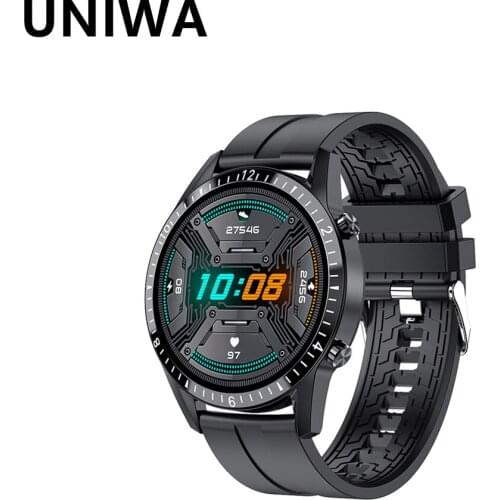 UNIWA I9 Smart Watch 1.3 Inch HD Full Touch Screen IP67 Waterproof Bluetooth Call Sports Fitness Men Women Business Smartwatch