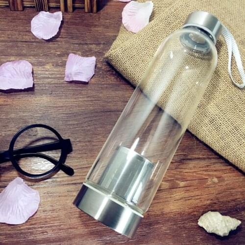 550ml Glass Tea Infuser Water Bottle With Stainless Steel Filter Portable Sport Fruit Bottle With Sleeve Tea Bottles