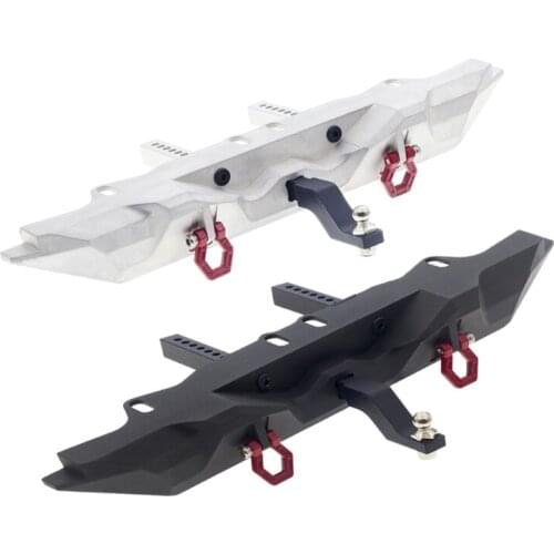 Aluminum Alloy Rear Bumper with Trailer Hook for Axial SCX10 III 1/10 RC Crawler