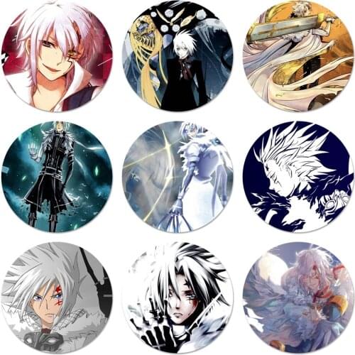 58mm D Gray-Man anime Icons Pins Badge Decoration Brooches Metal Badges For Clothes Backpack Decoration
