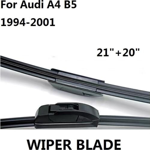 1 Pair Front Wiper Blades For Audi A4 B5 1994-2001 High Quality Rubber Windshield Windscreen Car Accessories
