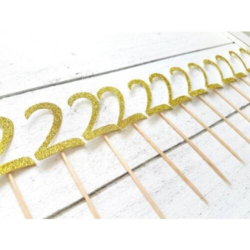 12pcs One cupcake toppers. Gold. First birthday party. 12 Party cake toppers. Gold cupcake toppers Gold Glitter cupcake toppers