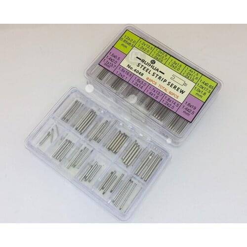 60pcs Watch Band Links Screws Connector Pins Stainless Steel Watch Strap Bracelet Link Screw For RLX Watch Strap Repair parts