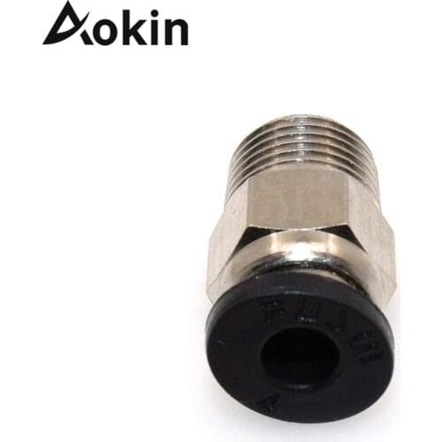 Aokin 5pcs Pneumatic Connector PC4-01 for 1.75mm ptfe Tube Quick Coupler Feed inlet For J-Head Fittings Hotend for 3D Printer