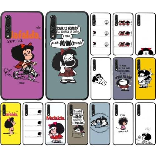 Yinuoda Argentina Quino Mafalda Girl Luxury Unique Phone Cover For Huawei P20 P30 Pro P20 P30 lite P smart Z Y5 Y6 Y7 Y9