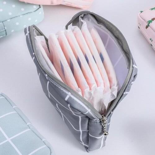 Tampon Case 2020 New Sanitary Pad Pouch Mini Folding Women Cute Bag For Gaskets Napkin Storage Pouch Case Sanitary Pad Organizer