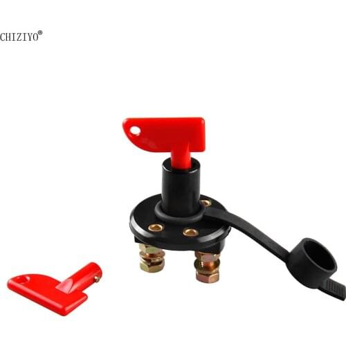 CHIZIYO Auto Battery Isolator Switch Cut Off Disconnect Power Kill Key Car Van 300A 24V