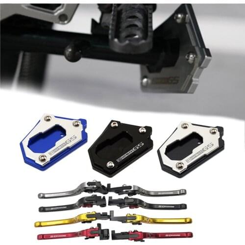 For BMW R1200GS R1200/1250/GS LC R1250GS 2013-2019 R 1250 1200 GS Motorcycle CNC Foldable Levers Side Stand Enlarger Pads