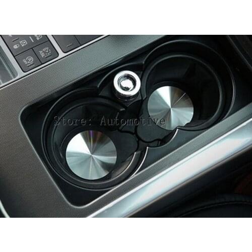 For Landrover Range Rover Sport For Range Rover Vogue For Discovery Sport Discovery 4 Car Cup Holder Cover Mat Trim Stainless
