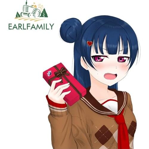 EARLFAMILY 13cm x 12.2cm for Animation Series Car Stickers and Decals Scratch-proof Car Styling Fashion 3D Vinyl Decoration