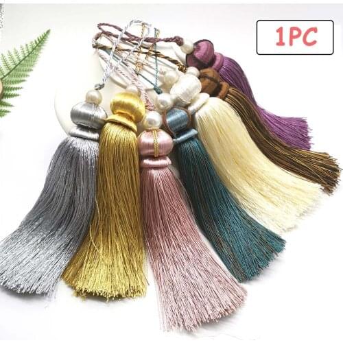 Euro Style Curtain Tassels Polyester Big Tassels 30cm silk tassels DIY Crafts For Curtain Valance Accessories Decor tassels