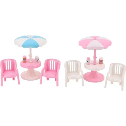 1 Set 1/12 Scale Plastic Beach Chair Kit for Dollhouse Miniature Furniture Deck Doll Beach Chair Kids Girls Toy Gift