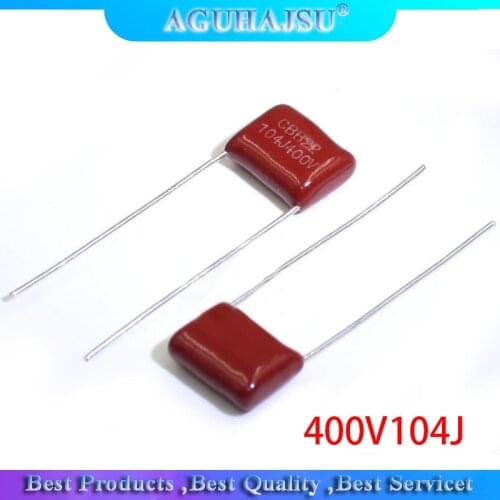 10PCS 400V104J Pitch 10mm 0.1UF 100NF 400V 104 CBB Polypropylene film capacitor new
