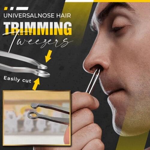 Multi-function Nose Hair Trimmer Universal Hair Eyebrows Trimming Tweezers For Men Women Round Head Nose Hair Removal Clipper