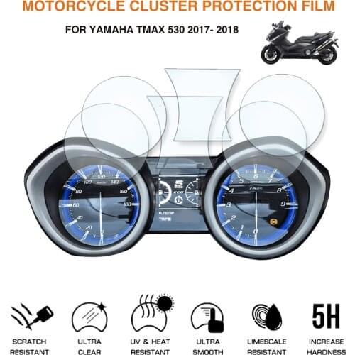 Motorcycle Instrument Speedometer Meter Cluster Scratch Protection Film Screen Sticker For Yamaha Tmax 530 DX SX 2017 2018