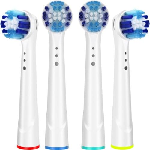 4Pcs Precision Replacement Toothbrush Heads for Oral B Electric Advance Pro Health Triumph 3D Excel Vitality