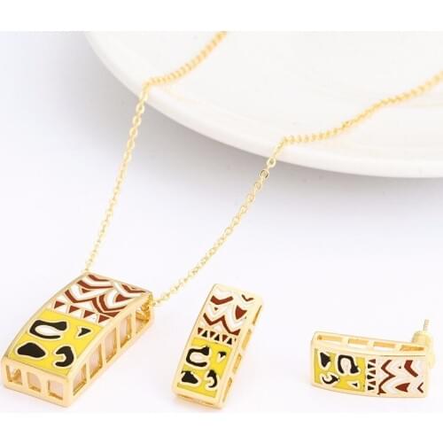 R&X Bridal Jewelry Sets Gift Sets Fine Jewelry Fashion Joias Engagement Woman Costume Ouro Necklace/earrings Heart Sieraden