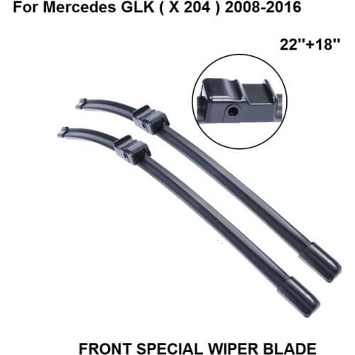 For Mercedes GLK ( X 204 ) 2008-2016 22''+18'' Auto Wiper Blade Accessories For Auto Rubber Windshield Wipers