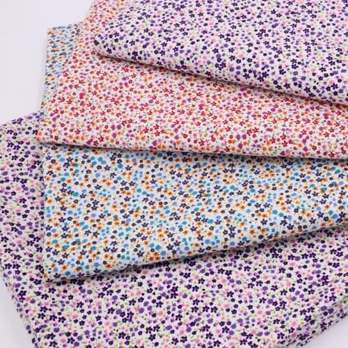 100*145cm cotton fabric flower Printed cloth high quality Clothing fabric dress DIY Handmade Doll sewing quilting patchwork
