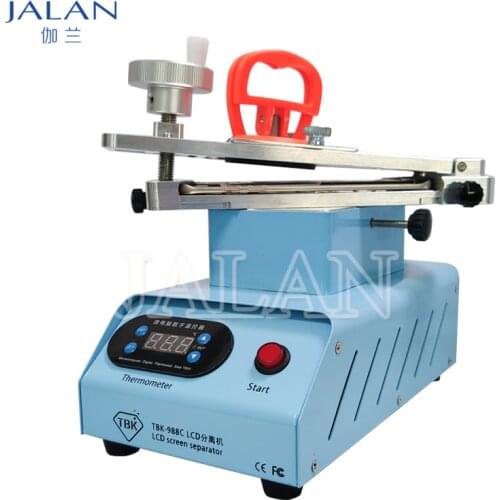 TBK 988C Rotary Separator Machine For Curved & Flat LCD Glass Separating And Middle Frame Remove OCA Glue Cleaning Repair