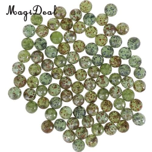 90Pcs 16mm Green Glass Marbles Balls Vintage Toys Game For Kids Children Fish Tank Decoration DIY Crafts Outdoor Toys
