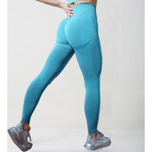 CHRLEISURE Push Up Elastic Leggings Ladies Skinny Solid Color Fitness Leggins Women Suitable Ankle-Length Jogging Leggins Women