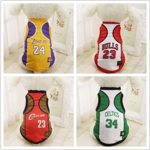 Dog Vest Cat Shirt Pet Clothing Summer Cotton Sweatshirt Football World Cup Jersey Dog Clothes For Small Medium Large Dog
