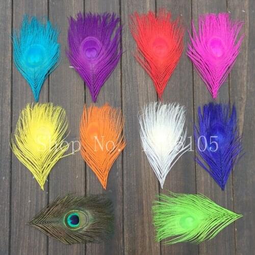 20 high-quality large peacock eyes, 13-16 cm long / DIY crafts and earrings jewelry and other accessories