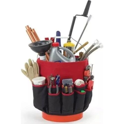 42 Pockets Bucket Tool Organizer Bucket Pouch Storage Tools Large Capacity Portable Garden Planting Tools Placing Bag