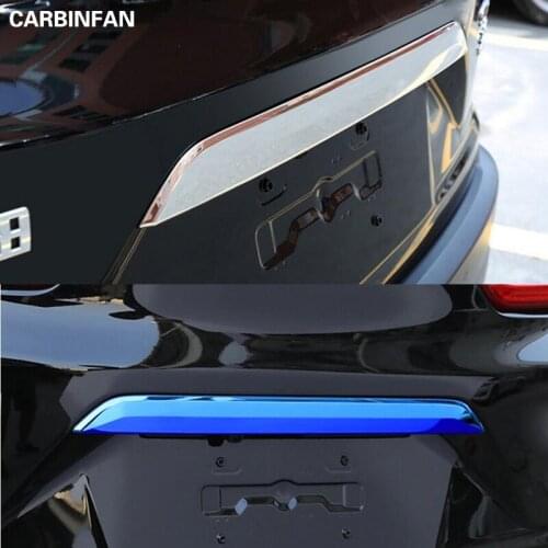 Car Styling Accessories Stainless Steel Rear Tail Trunk Lid Molding Cover Decorative Trim For Honda CRV CR-V 2017 2018