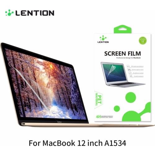 Lention Anti-glare Protective Film for Laptop Mac Macbook 12 A1534 Anti-scratch Clear Monitor Notebook Screen Protector
