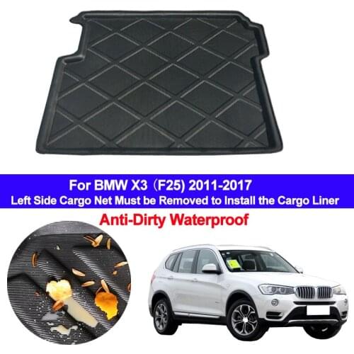 Car Rear Trunk Mat Cargo Tray Boot Liner Carpet Protector Floor Mats Pad For BMW X3 ( F25 ) 2011 2012 2013 2014 2015 2016 2017