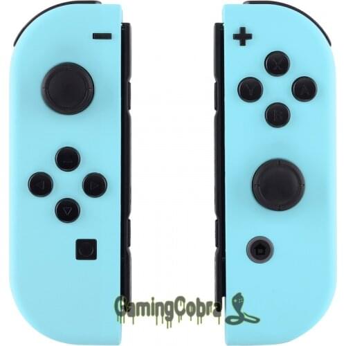 Custom Soft Touch Heaven Blue Controller Housing With Full Set Buttons DIY Replacement Shell Case for Nintendo Switch Joy-Con