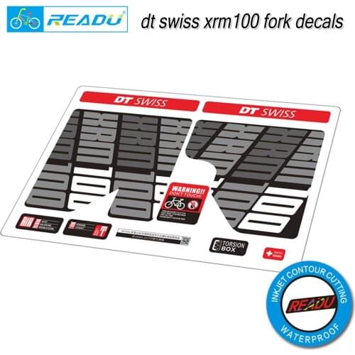 DT XRM100 front fork stickers mountain bike Front fork stickers Bicycle waterproof stickers bike front fork decals
