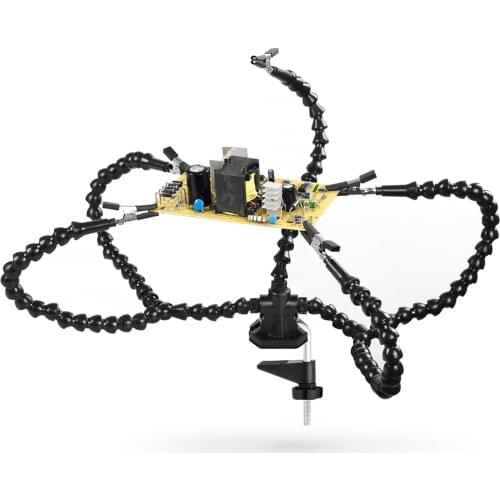 Third Helping Hands Tool Flexible Arms Soldering 5Station PCB Holder Desk Clamp