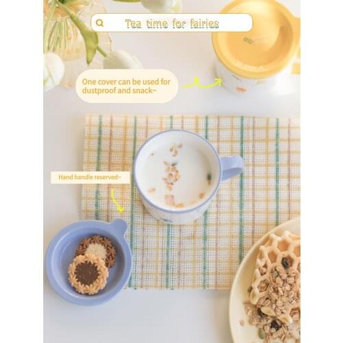 Japan style ceramic cup household mug with milk coffee oatmeal cup breakfast cup high face value cup childrens water cup Office