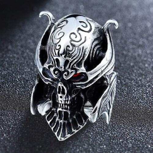 Stainless Steel Tv Series Garo-Skull Ring Popular For Japan Hot Sale Biker Man Jewelry Rings