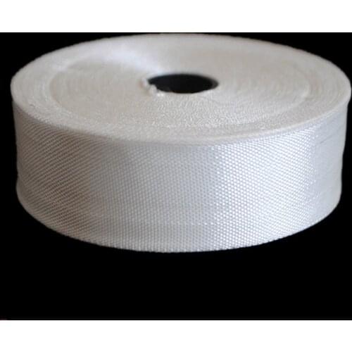 1 Roll White Fiberglass Cloth Tape E-Glass Wide Fiber Plain Weave insulation heat resistant high temperature