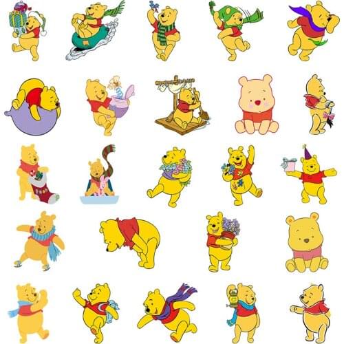 Disney Cute And Funny Winnie The Pooh Dancing And Sports Multi-model Jewelry Epoxy Resin Earrings Jewelry Acrylic Handmade