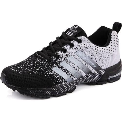 New 2021 Men Running Shoes Breathable Outdoor Sports Shoes Lightweight Sneakers for Women Comfortable Athletic Training Footwear