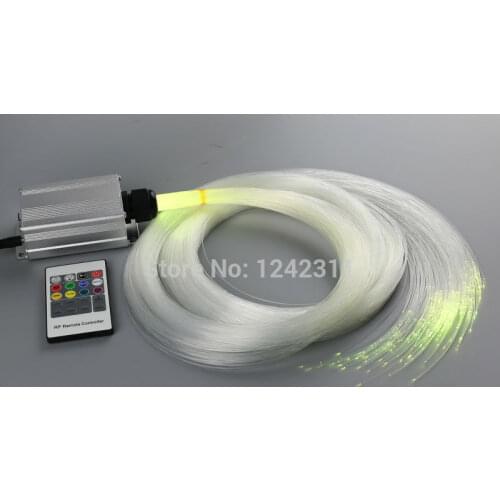 New house decoration fiber optic light kit RGB led color change wireless remote bathroom bedroom optical fiber hall lamp