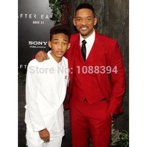 Jackets+Vest+Pants+Tie) 2017 New Men Suits Slim Fit Tuxedo Brand Fashion Bridegroon Business Dress Wedding Red Suits Blazer
