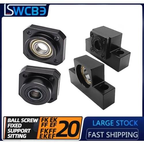 Ball Screw End Support Unit Series linear bearing blcok EK20/EF20/EKEF20/FK20/FF20/FKFF20 for linear rail SFU ball screw