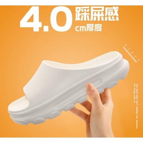 Thick Platform Horsehold Slippers Women Indoor Bathroom Slides Soft EVA Anti-Slip Home Floor Slides Ladies Summer Shoes