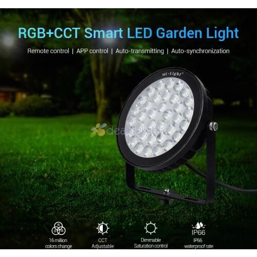 Mi.Light 25W RGB+CCT LED Garden Light FUTC05 IP65 Waterproof AC110V- 220V Outdoor Lighting 2.4G Controller